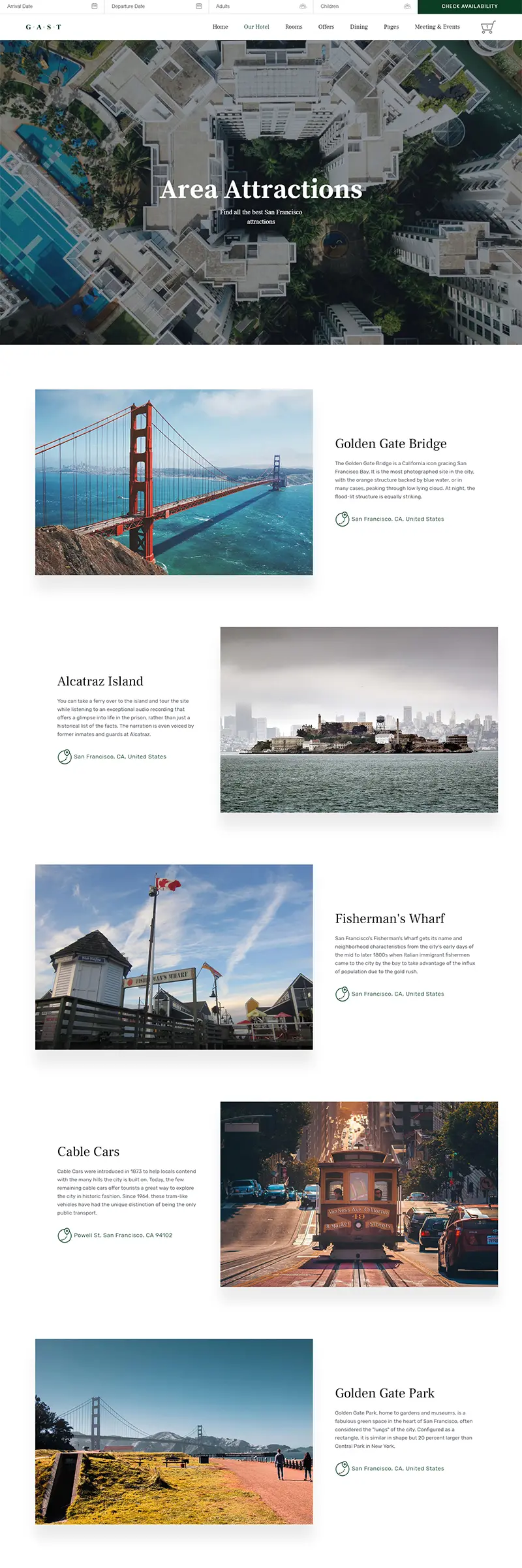 Area-attractions